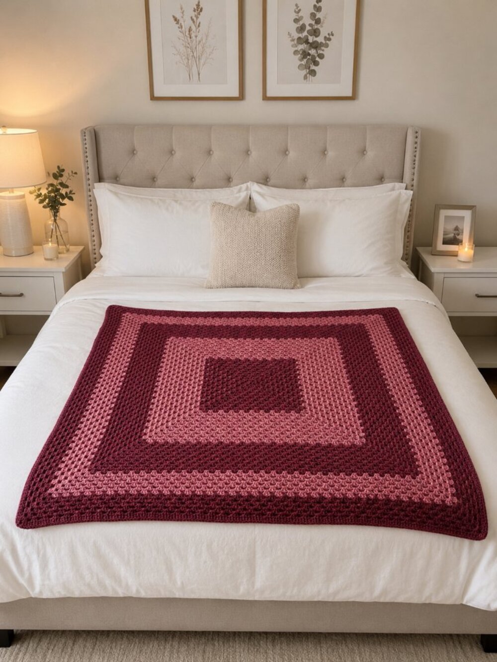 Homemade Crochet Blanket 50x50
